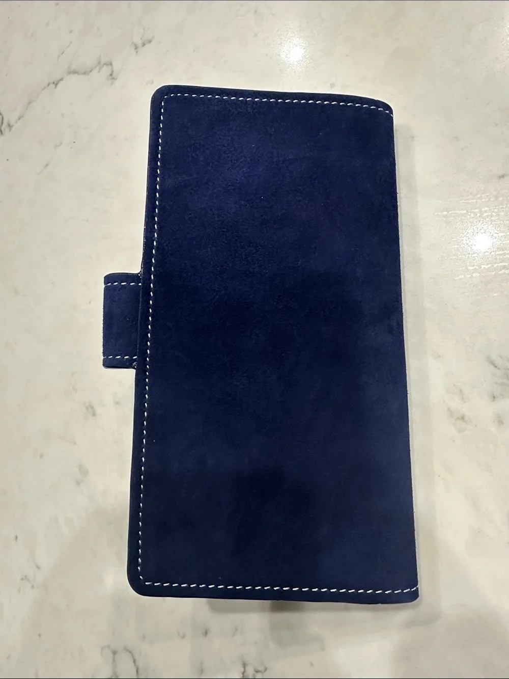 Navy Suede Hobonichi weeks and weeks mega planner cover